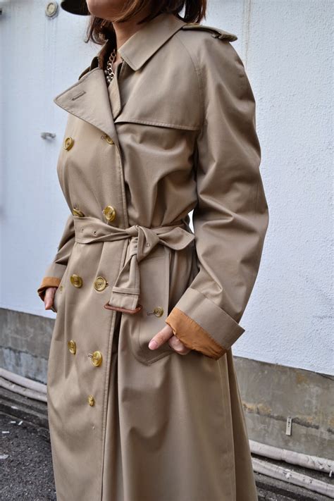 vintage burberry trench coat women's|burberry coat second hand.